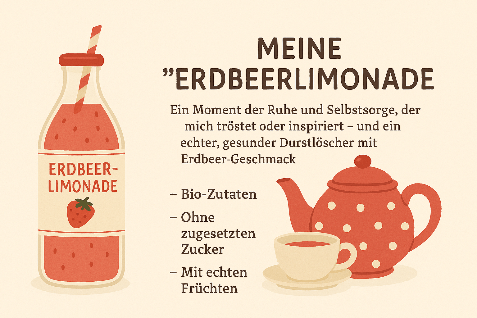 Eine meiner tollen neuen Geschäftsideen, eine leckere gesunde Limonade 